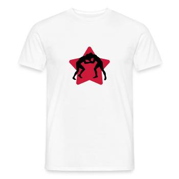 Lutte Lutteur Sport Sportif Athlète - T-shirt homme - blanc - Devant - AI Model Male 178 dark (178cm)