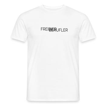Freibierberufler - Männer T-Shirt - Weiß - Vorne - AI Model Male 178 dark (178cm)
