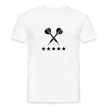 Fléchettes Sports Fun - T-shirt homme - blanc - Devant - AI Model Male 178 dark (178cm)