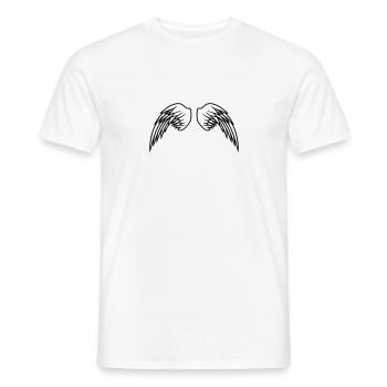 Angel Wings Design - Men's T-Shirt - white - Front - AI Model Male 178 dark (178cm)