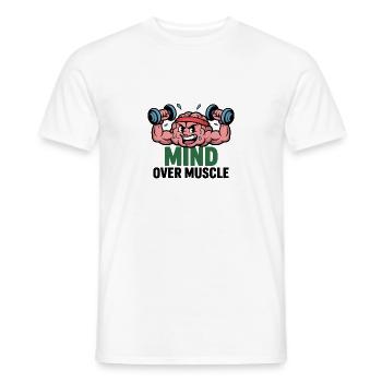 L’ plutôt que les muscles - T-shirt homme - blanc - Devant - AI Model Male 178 dark (178cm)