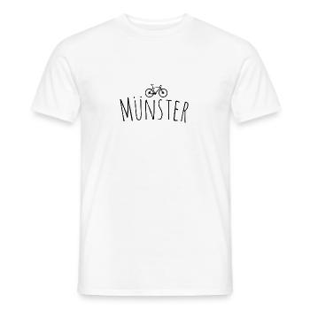 Bicycle Munster - Men's T-Shirt - white - Front - AI Model Male 178 dark (178cm)
