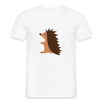 Hérisson - T-shirt homme - blanc - Devant - AI Model Male 178 dark (178cm)