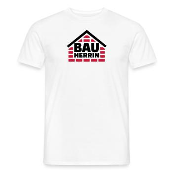 Bauherrin - Männer T-Shirt - Weiß - Vorne - AI Model Male 178 dark (178cm)