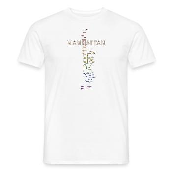 NYC Manhattan Pride - Men's T-Shirt - white - Front - AI Model Male 178 dark (178cm)