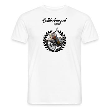 Accordage Schwalbe (rouille) // Illustration - T-shirt homme - blanc - Devant - AI Model Male 178 dark (178cm)
