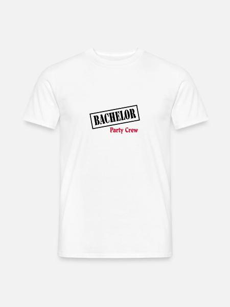 Bachelor Party Crew - Männer T-Shirt - Weiß