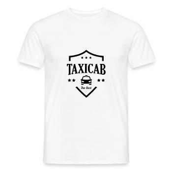 Taxi - T-shirt homme - blanc - Devant - AI Model Male 178 dark (178cm)