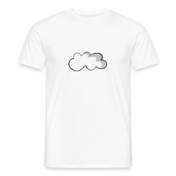 cloud - Men's T-Shirt - white - Front - AI Model Male 178 dark (178cm)