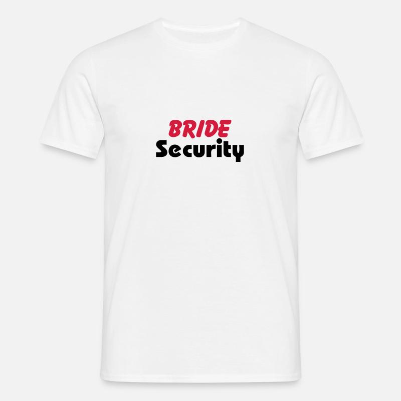 Bride Security - Männer T-Shirt - Weiß