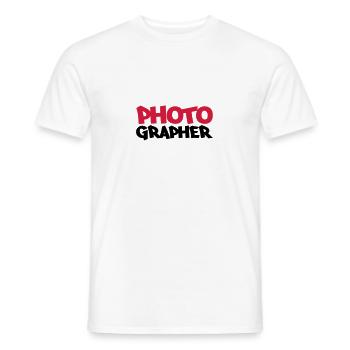 Photographer - Männer T-Shirt - Weiß - Vorne - AI Model Male 178 dark (178cm)