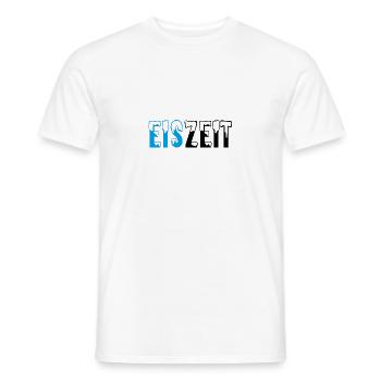Eiszeit Schriftzug - Männer T-Shirt - Weiß - Vorne - AI Model Male 178 dark (178cm)