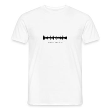 Amen break (noir) - T-shirt homme - blanc - Devant - AI Model Male 178 dark (178cm)