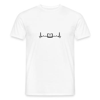 Rythme cardiaque - T-shirt homme - blanc - Devant - AI Model Male 178 dark (178cm)