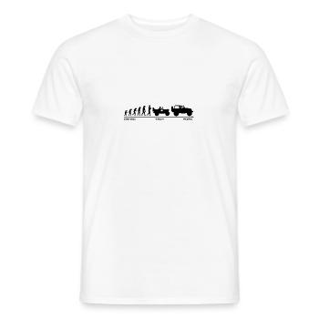 Jeep Evolution update 2020 - Men's T-Shirt - white - Front - AI Model Male 178 dark (178cm)
