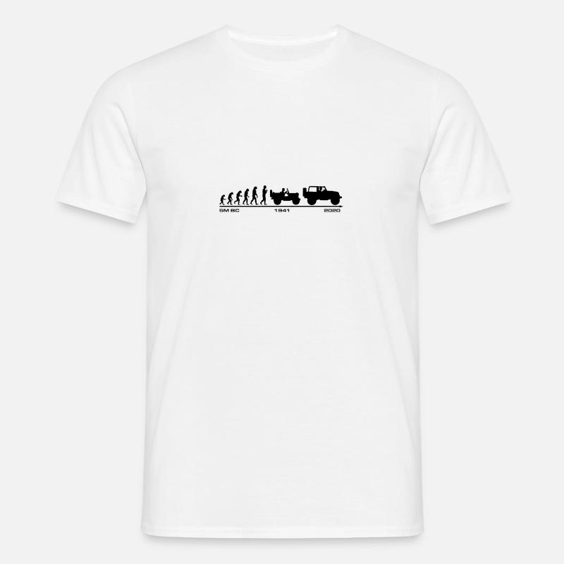 Jeep Evolution update 2020 - T-shirt Homme - blanc