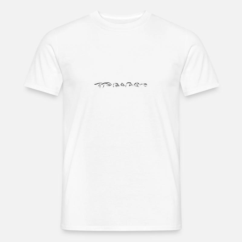 Churfirsten - Männer T-Shirt - Weiß