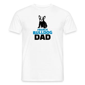 French Bulldog Dad - T-shirt homme - blanc - Devant - AI Model Male 178 dark (178cm)