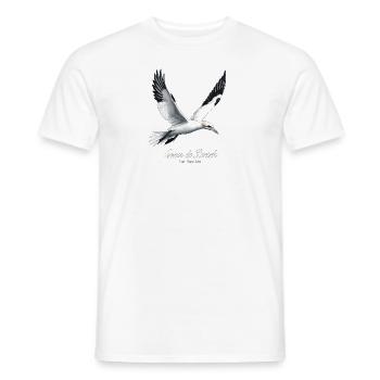 fou de bassan - coeur de breizh - T-shirt homme - blanc - Devant - AI Model Male 178 dark (178cm)
