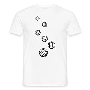 Volleyball symbol - Men's T-Shirt - white - Front - AI Model Male 178 dark (178cm)