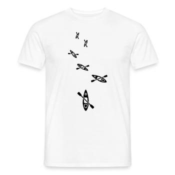 Canoe icon - Men's T-Shirt - white - Front - AI Model Male 178 dark (178cm)