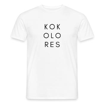 KOKOLORES - Männer T-Shirt - Weiß - Vorne - AI Model Male 178 dark (178cm)