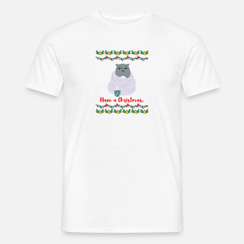 Have a Christmas - Grumpy - Männer T-Shirt - Weiß