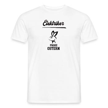 Elektriker Ostern Geschenk Installateur Meister - Männer T-Shirt - Weiß - Vorne - AI Model Male 178 dark (178cm)