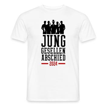 Enterrement de vie de garçon 2024 Marié Enterrement de vie de garçon - T-shirt homme - blanc - Devant - AI Model Male 178 dark (178cm)