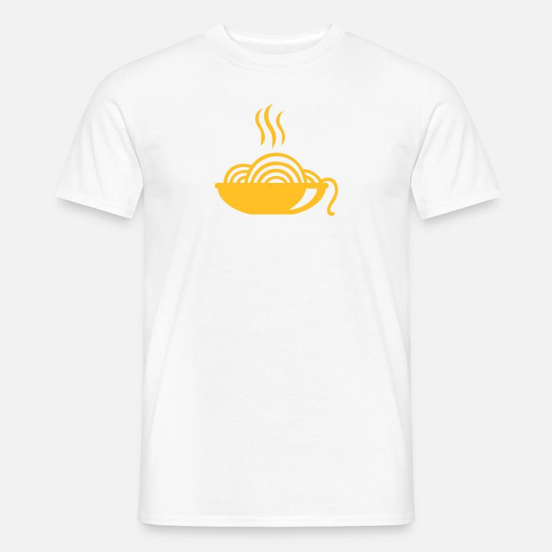 Nudeln - Männer T-Shirt - Weiß