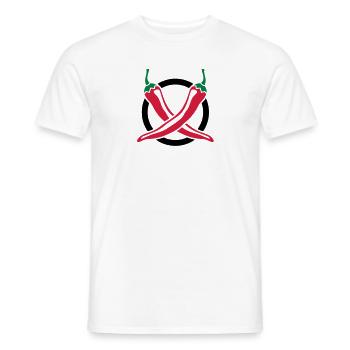 Chili Barbecue - Men's T-Shirt - white - Front - AI Model Male 178 dark (178cm)