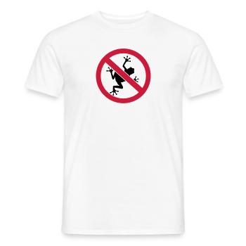 Frog - Men's T-Shirt - white - Front - AI Model Male 178 dark (178cm)