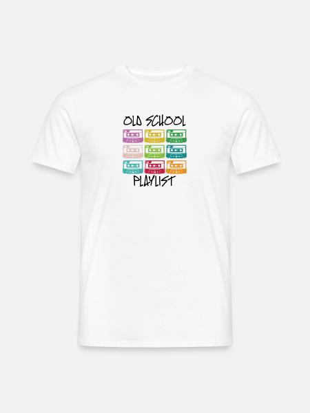 Kassette Diskette VHS Retro Kindheitserinnerung - Männer T-Shirt - Weiß