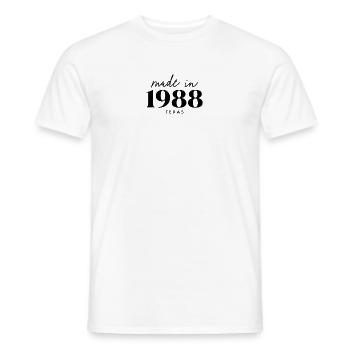 Made 1988 in Geburtstag in Texas - Männer T-Shirt - Weiß - Vorne - AI Model Male 178 dark (178cm)