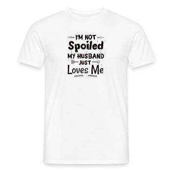 stolze Ehefrau Hochzeitstage Ehefrau Hochzeit - Männer T-Shirt - Weiß - Vorne - AI Model Male 178 dark (178cm)