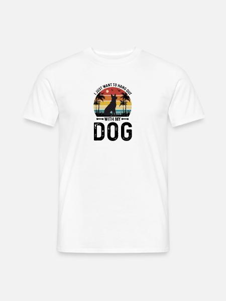 Hundehaare Hunderasse Hundebesitzer Geschenk - Männer T-Shirt - Weiß