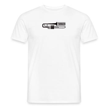 Trompette Orchestre Musiciens Trompette Musique à Vent - T-shirt homme - blanc - Devant - AI Model Male 178 dark (178cm)