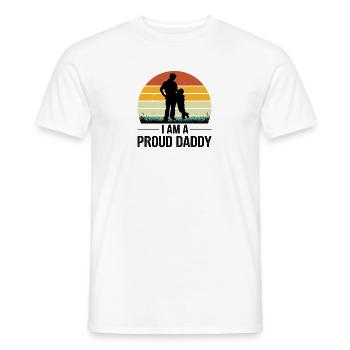 Meilleur monde Père Père Couple Couples Parents Papa papa - T-shirt homme - blanc - Devant - AI Model Male 178 dark (178cm)