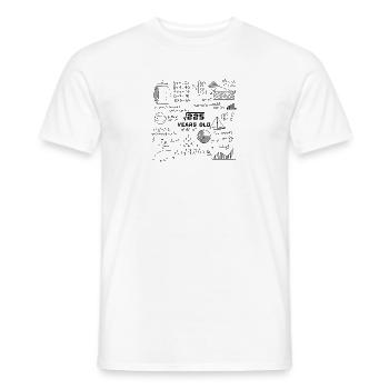 Square Root of 225 Math Nerd 15th Birthday - Men's T-Shirt - white - Front - AI Model Male 178 dark (178cm)