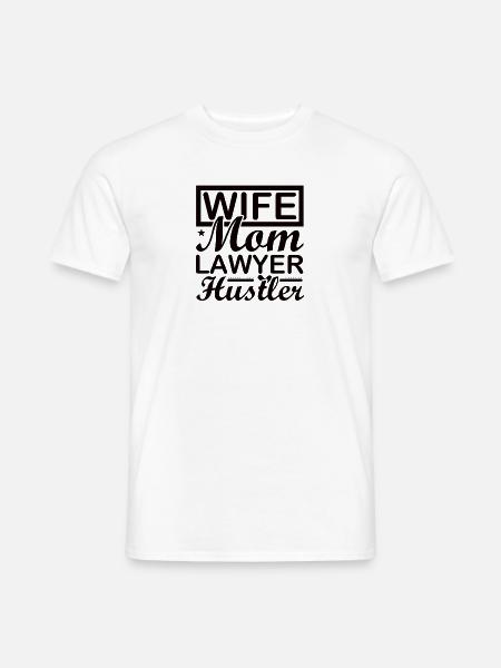 Rechtsanwalt Mama Juristin Anwältin Jura Mutter - Männer T-Shirt - Weiß