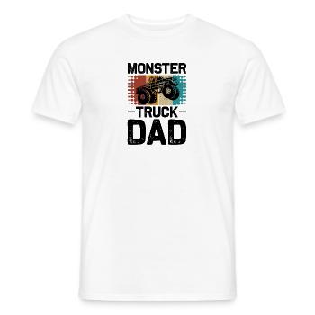 Monster Truck Monster Truck Papa Père Cadeau - T-shirt homme - blanc - Devant - AI Model Male 178 dark (178cm)