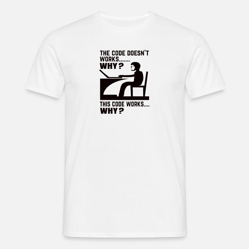 Softwareentwickler Programmierer Geschenk - Männer T-Shirt - Weiß