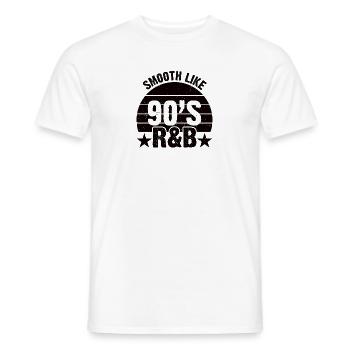 Cassette de musique R&B des années 90 ans de chansons - T-shirt homme - blanc - Devant - AI Model Male 178 dark (178cm)