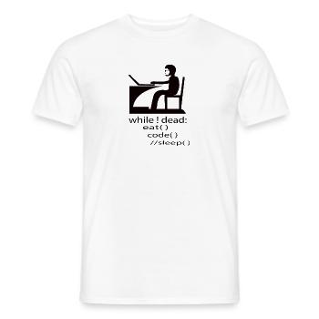 Cadeau de programmeur développeur de logiciels - T-shirt homme - blanc - Devant - AI Model Male 178 dark (178cm)