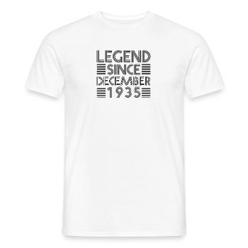 Legends birthday December 1935 born gift - Men's T-Shirt - white - Front - AI Model Male 178 dark (178cm)