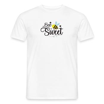 Biene - Männer T-Shirt - Weiß - Vorne - AI Model Male 178 dark (178cm)