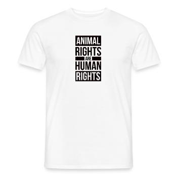 Bien-être animal Conservation de la nature Respecter les droits des animaux - T-shirt homme - blanc - Devant - AI Model Male 178 dark (178cm)