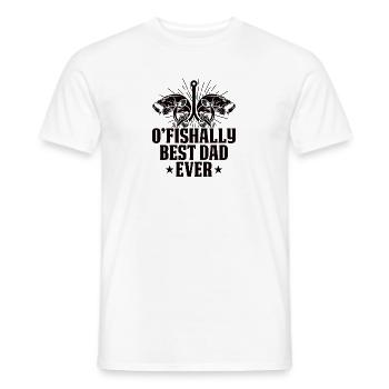 Vater Angeln Vatertag Angler Fischen Papa Fisch - Männer T-Shirt - Weiß - Vorne - AI Model Male 178 dark (178cm)