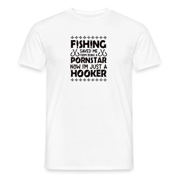 Therapie Angeln See Karpfen Angler Fischer Köder - Männer T-Shirt - Weiß - Vorne - AI Model Male 178 dark (178cm)