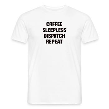 Bester Disponent Spruch Kaffee Beruf Logistik - Männer T-Shirt - Weiß - Vorne - AI Model Male 178 dark (178cm)